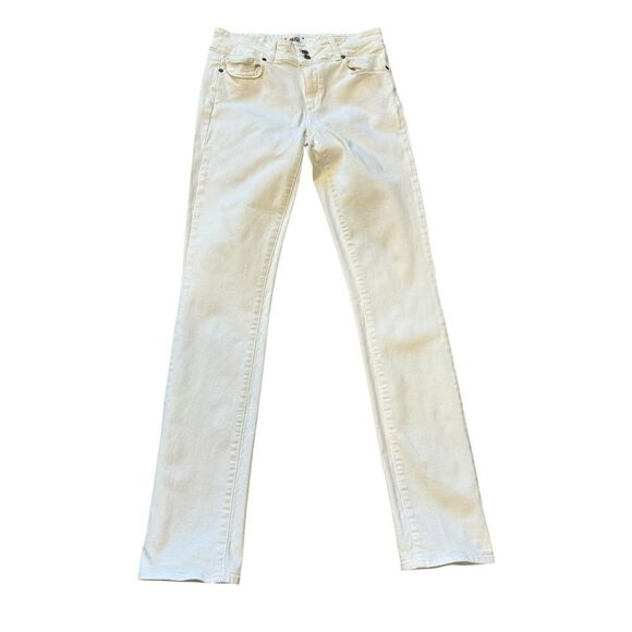 PAIGE Hidden Hills Straight Leg High Rise Jean Optic White - Picture 4 of 11